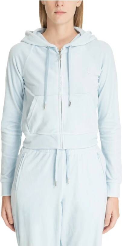 Juicy Couture Velvet Dames Sweatshirt Madison Blue Dames