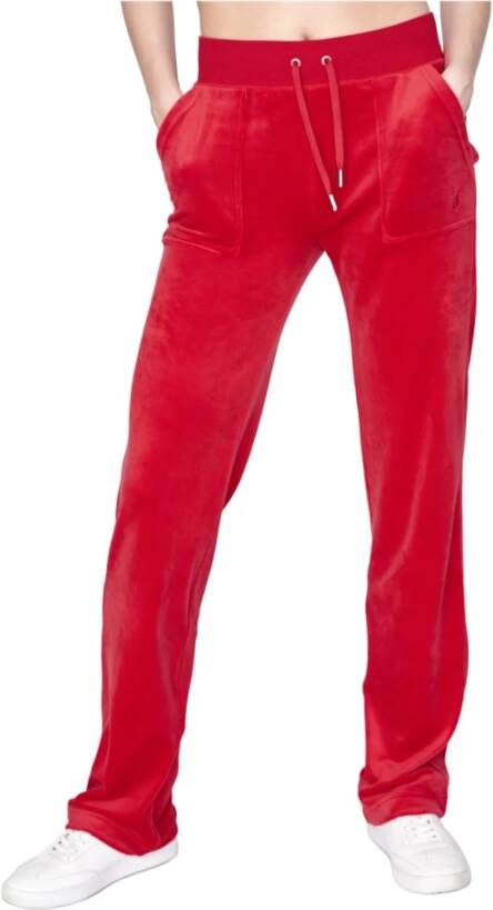 Juicy Couture Rechte Broek Rood Dames