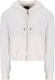Juicy Couture Robertson Classic Velour Zip Trough Hoody Genser Wit Dames - Thumbnail 1