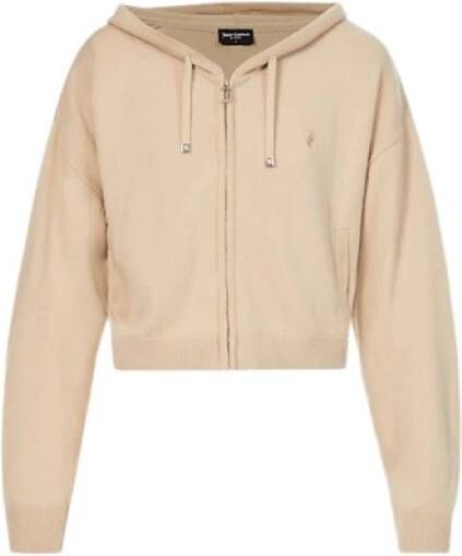 Juicy Couture Zip-through Sweatshirt voor vrouwen Beige Dames