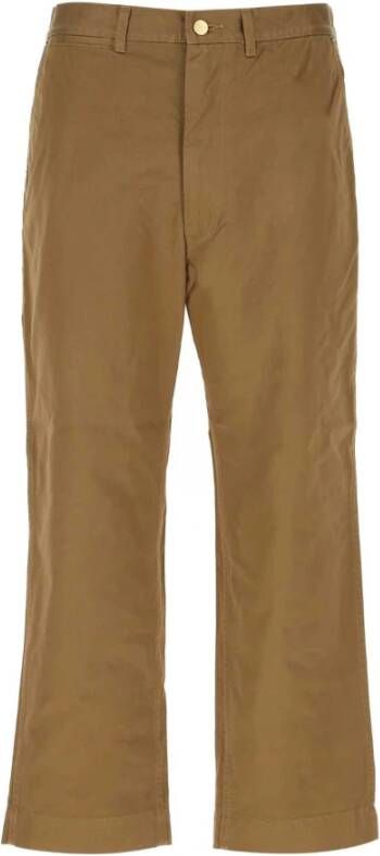 Junya Watanabe Boekje katoenen broek Beige Heren
