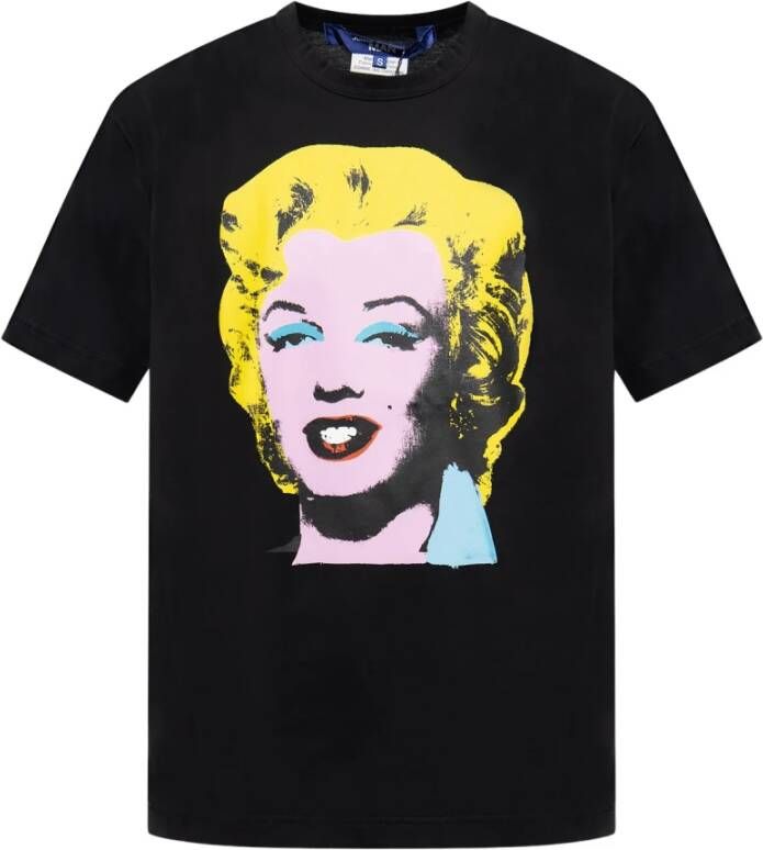 Junya Watanabe T-shirt met Marilyn Monroe motief Zwart Heren