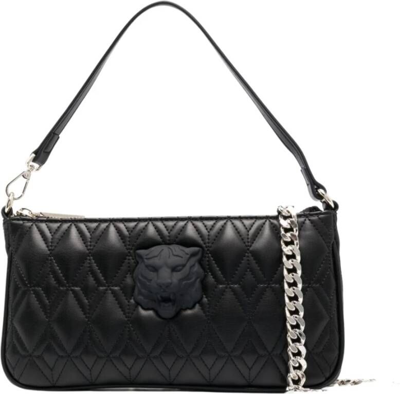 Roberto Cavalli Stijlvolle Crossbody Tas met Gouden Ketting Black Dames