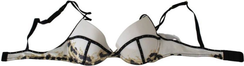 Just Cavalli Luipaardprint Push Up Beha White Dames