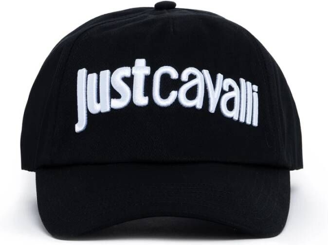 Just Cavalli Cap Logo Embroidery 3D Up Black Heren