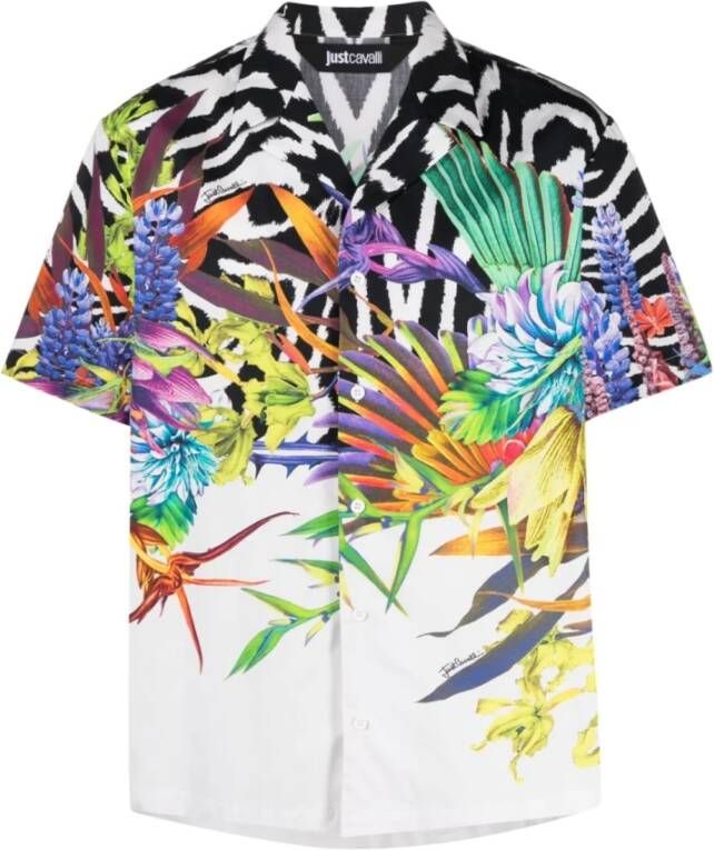 Just Cavalli Casual Shirts Wit Heren