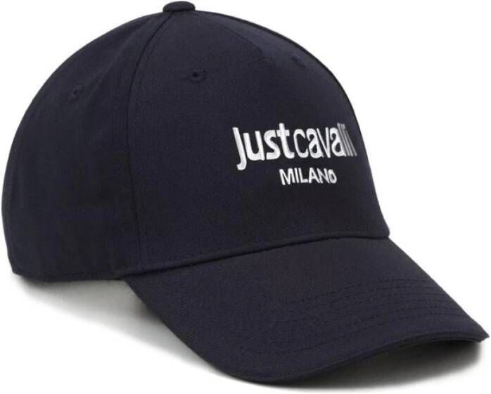 Just Cavalli Stijlvolle geborduurde logocap Black Heren
