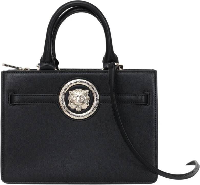 Just Cavalli Stijlvolle Triple Compartiment Handtas Black Dames
