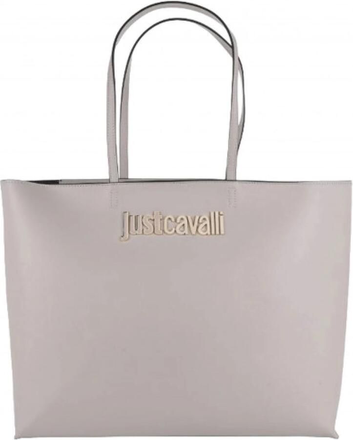 Just Cavalli Shoppers Range B Metal Lettering Sketch 7 Bags in grijs