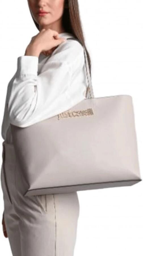 Just Cavalli Shoppers Range B Metal Lettering Sketch 7 Bags in grijs - Foto 6