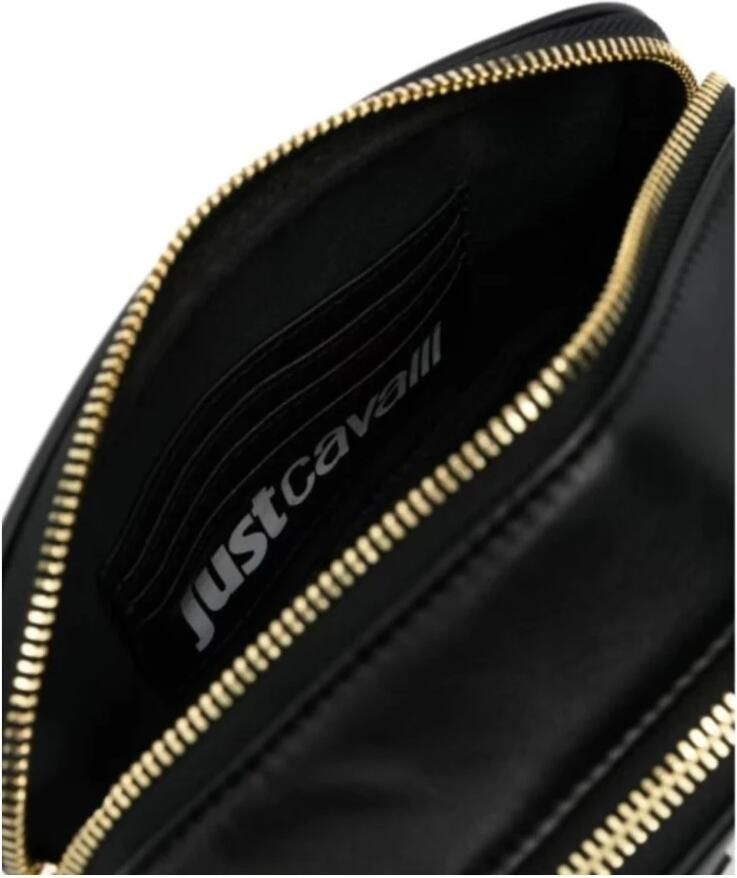 Just Cavalli Dames Cut Out Logo Sketch Tas Black Dames - Foto 2