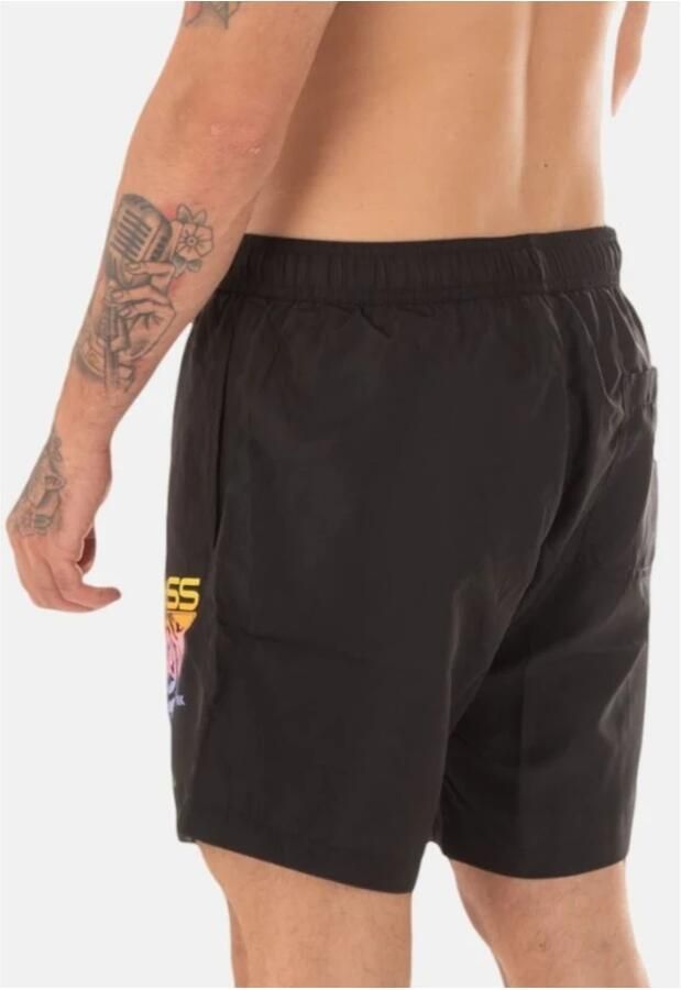 Cavalli Class Zwarte Logo Print Zwembroek Black Heren - Foto 3