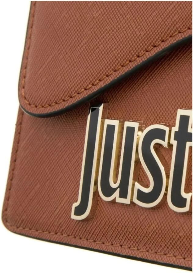Just Cavalli Metalen Lettering Dames Tas ST Brown Dames - Foto 7