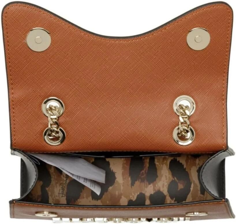 Just Cavalli Metalen Lettering Dames Tas ST Brown Dames - Foto 6