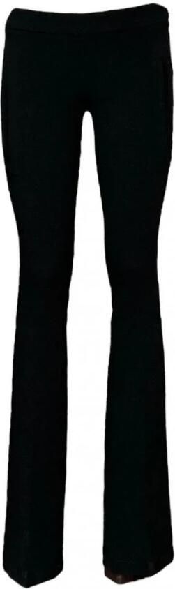 Just Cavalli Polyester Broek Hoge Taille Kegelbeen Black Dames