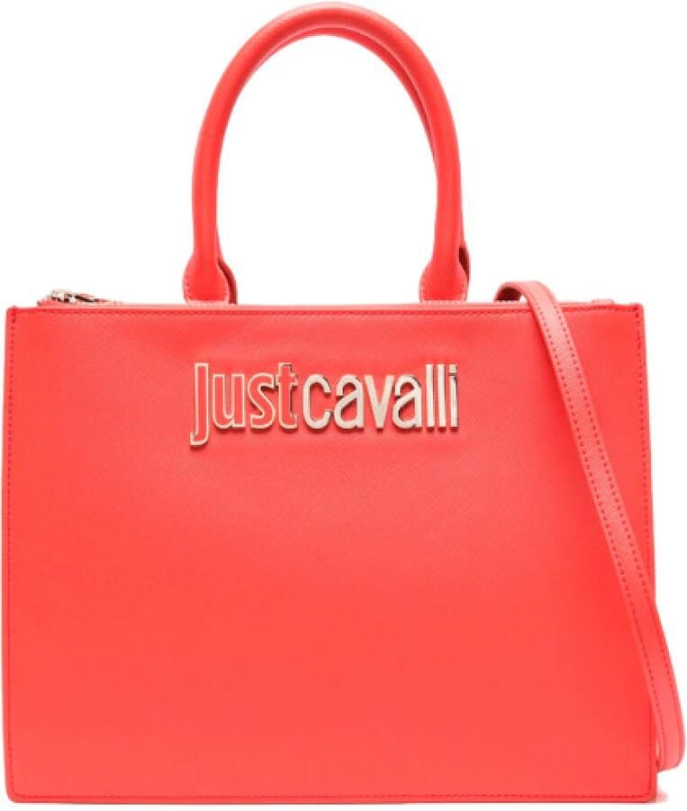 Just Cavalli Rode Dameshandtas Rechthoekige Vorm Red Dames