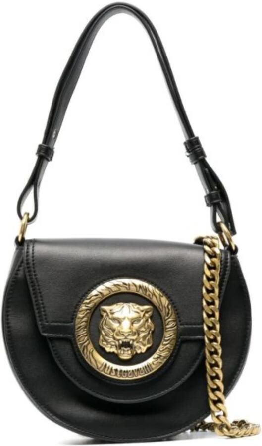 Just Cavalli Satchels Range R Tiger Studs Sketch 1 Bags in zwart