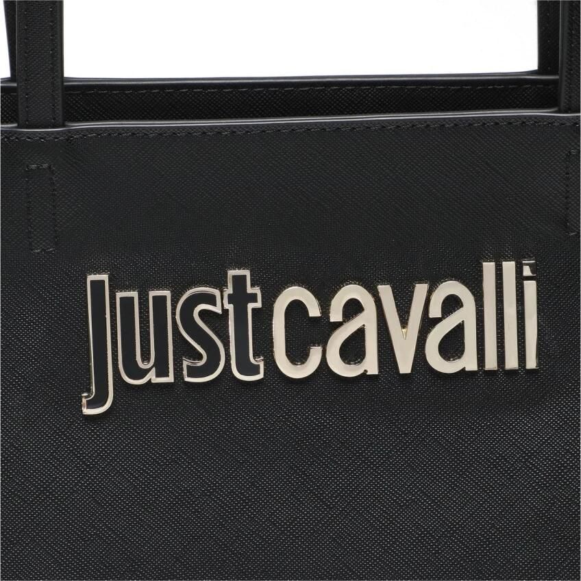 Just Cavalli Shoppers Range B Metal Lettering Sketch 7 Bags in zwart - Foto 2
