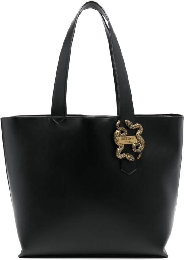 Just Cavalli Iconische Slangenprint Dames Tas Collectie Black Dames