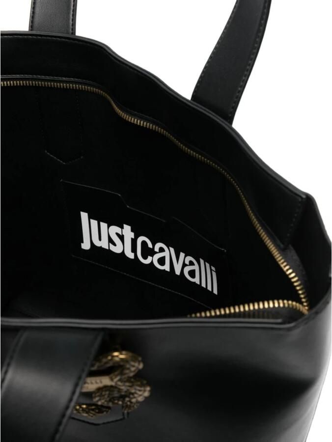 Just Cavalli Iconische Slangenprint Dames Tas Collectie Black Dames - Foto 2