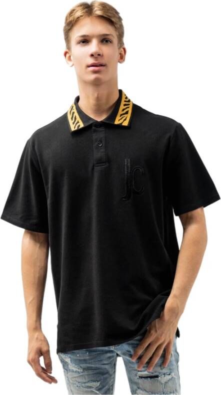Just Cavalli Polo T-shirt met korte mouw Black Heren
