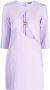 Just Cavalli Korte Paarse Jurk met 3 4 Mouwen Purple Dames - Thumbnail 1