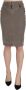 Just Cavalli Elegante Grijze Pencil Skirt met Logo Details Gray Dames - Thumbnail 1