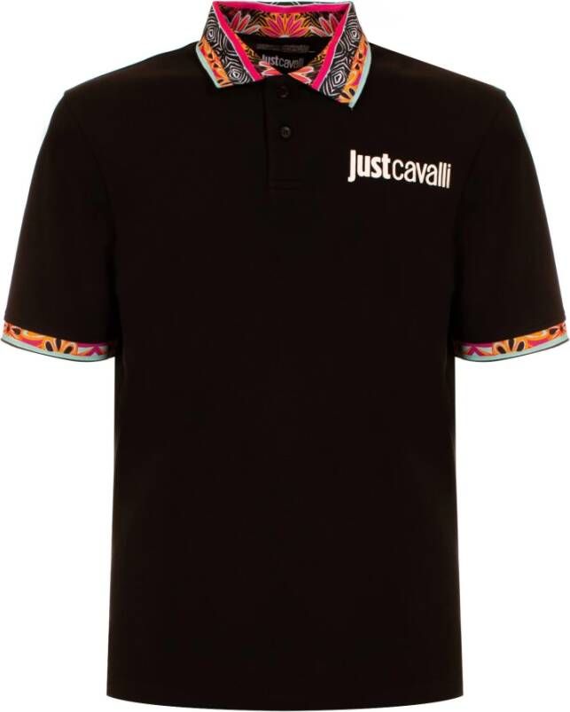 Just Cavalli Polo Shirt Zwart Heren