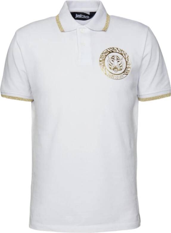 Just Cavalli Polo Shirts Wit Heren