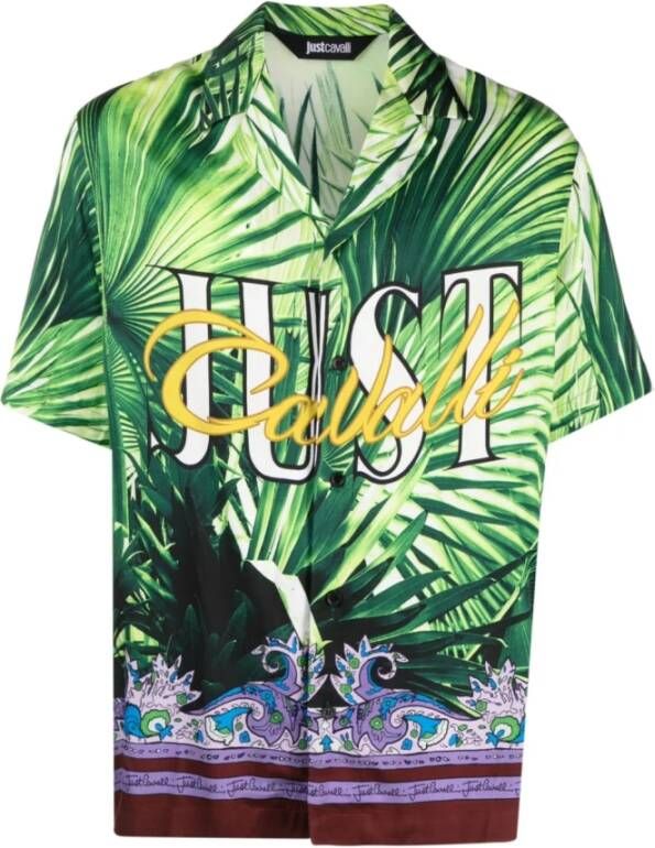 Just Cavalli Short Sleeve Shirts Meerkleurig Heren