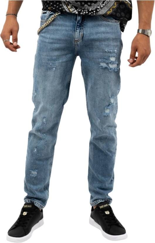 Just Cavalli Slim-fit Jeans Blauw Heren