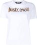 Just Cavalli Stijlvolle witte katoenen T-shirt voor vrouwen White Dames - Thumbnail 1