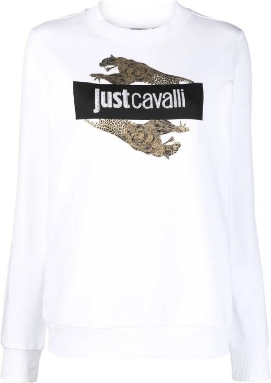 Just Cavalli Sweatshirt Wit Dames