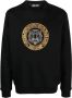 Roberto Cavalli Rhinestone Logo Jumper Sweaters Black Heren - Thumbnail 1
