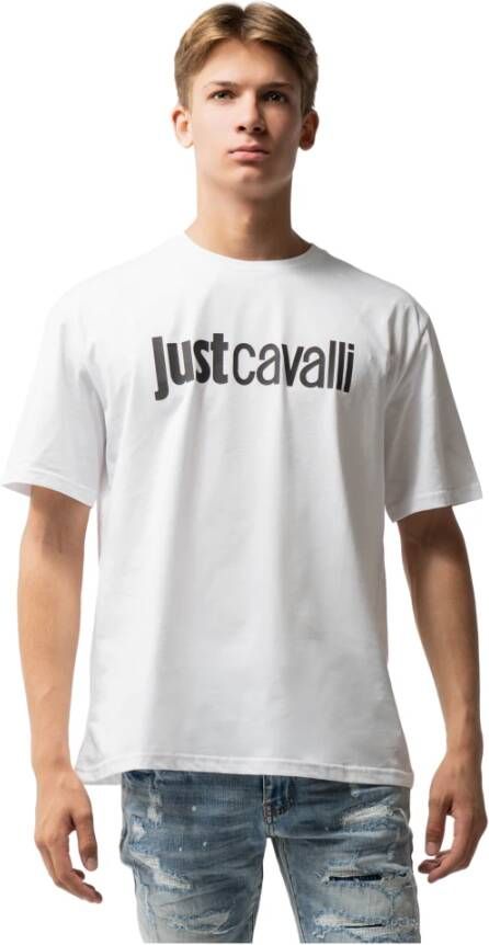 Just Cavalli Witte T-shirts en Polos ***cv White Heren