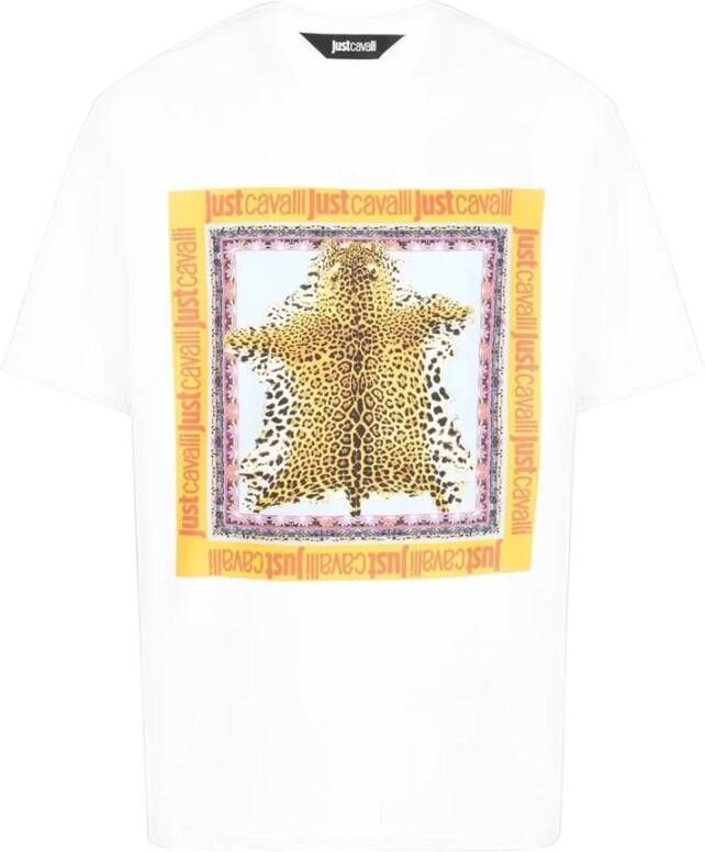 Just Cavalli T-Shirt Wit Heren
