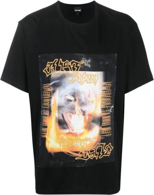 Just Cavalli t-shirt Zwart Heren