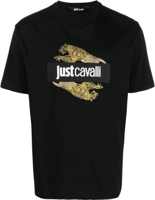 Just Cavalli T-shirt Zwart Heren