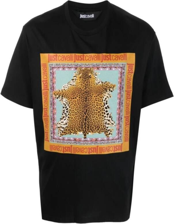 Just Cavalli T-shirt Zwart Heren