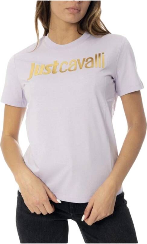 Just Cavalli T-Shirts Purple Dames
