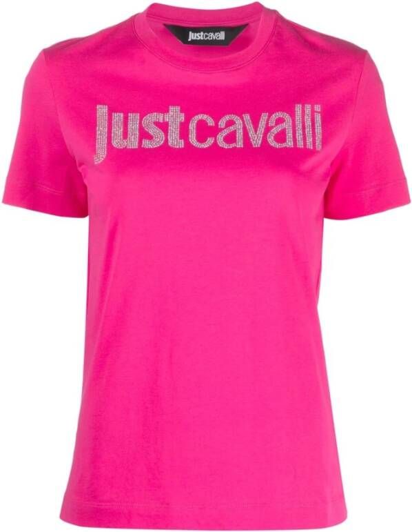 Just Cavalli T-Shirts Roze Dames