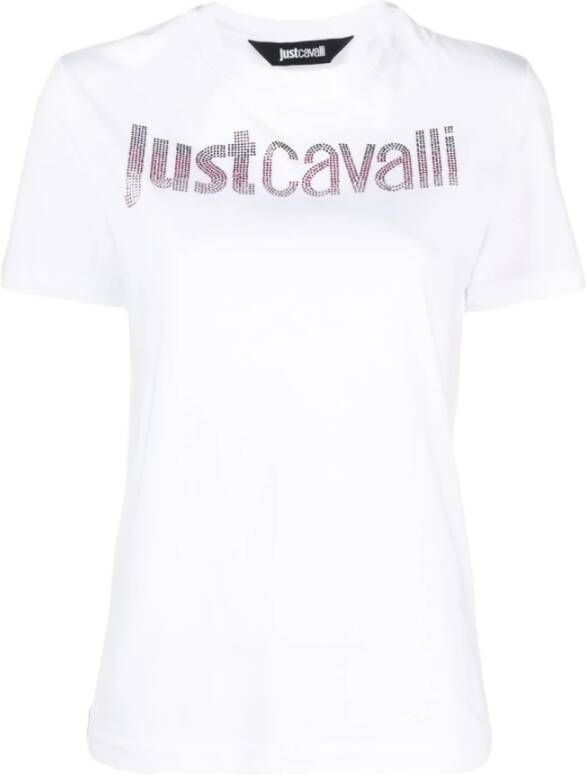 Roberto Cavalli Stijlvolle T-shirts en Polos Wit White Dames