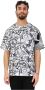 Just Cavalli Wit Katoenen T-shirt met All Over Print White Heren - Thumbnail 1