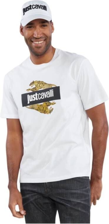 Just Cavalli T-Shirts Wit Heren