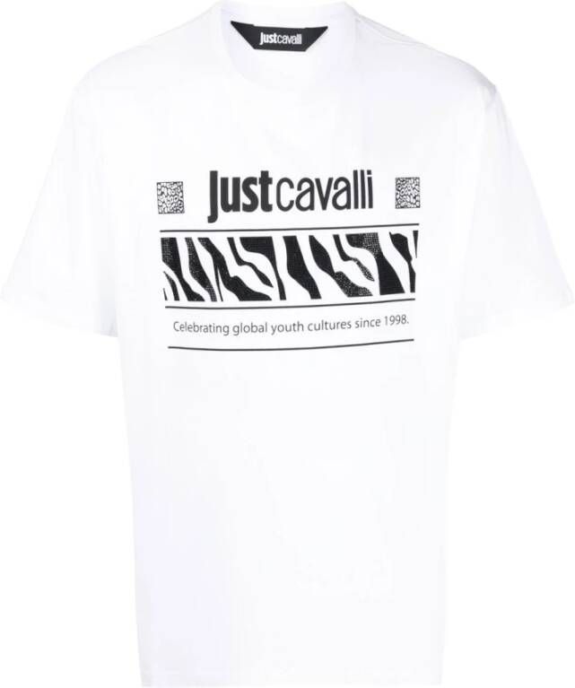 Just Cavalli T-Shirts Wit Heren