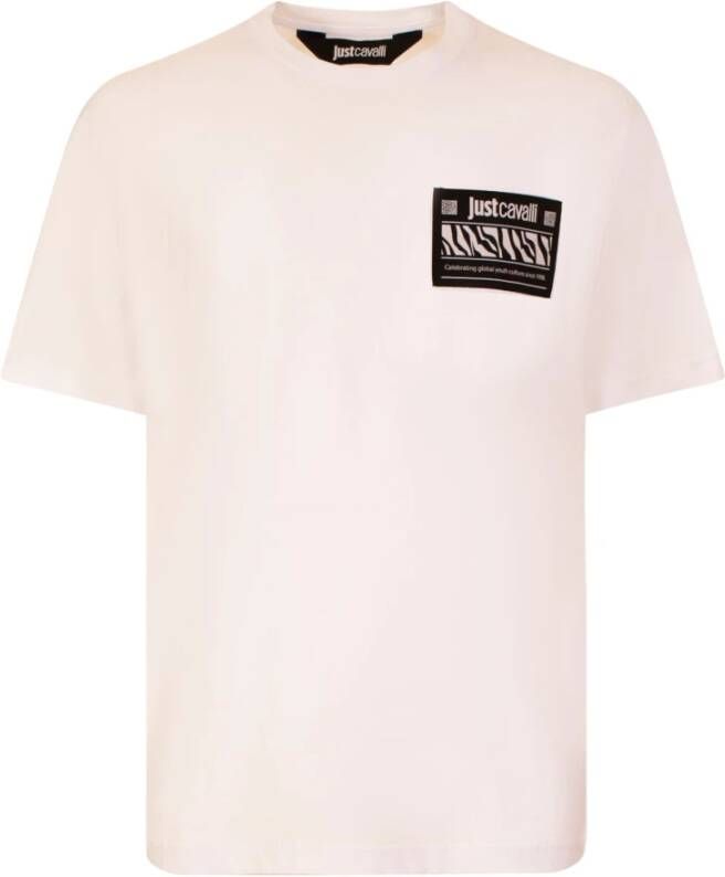 Just Cavalli T-Shirts Wit Heren