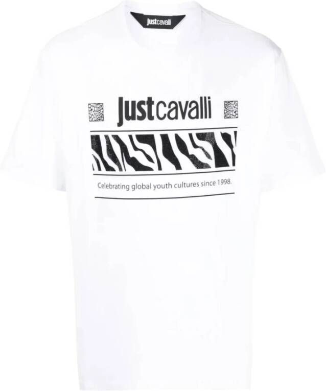 Just Cavalli T-Shirts Wit Heren