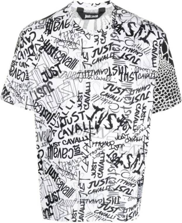 Just Cavalli T-Shirts Wit Heren