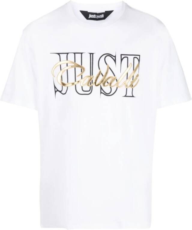 Just Cavalli T-Shirts Wit Heren
