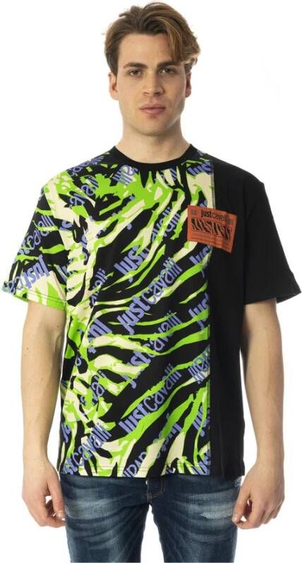 Just Cavalli T-Shirts Zwart Heren